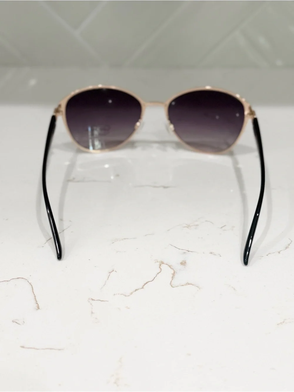 Women's Black Sunglasses with Gradient Lenses - Signature Style